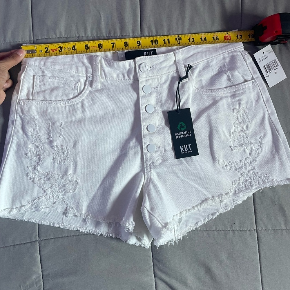 NWT KUT FROM THE KLOTH Jane High Rise Shorts - Picture 14 of 16